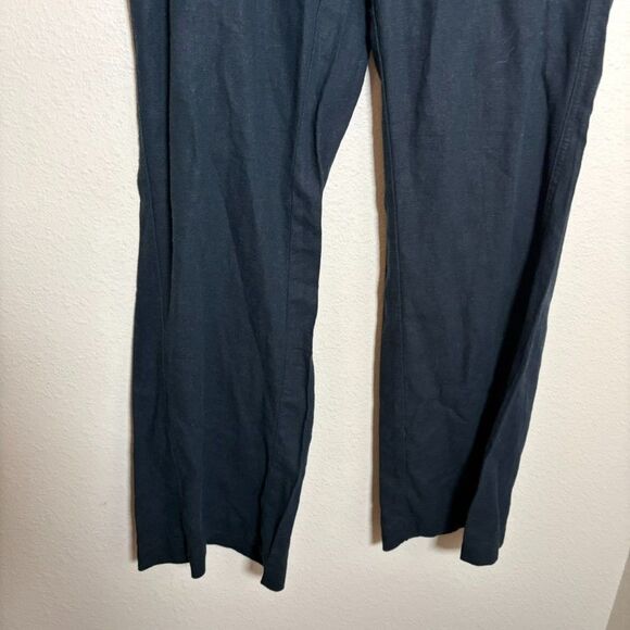 Roxy Pants Women's XL Black Linen Blend Drawstring Summer Beach Solid NWT - Picture 4 of 10